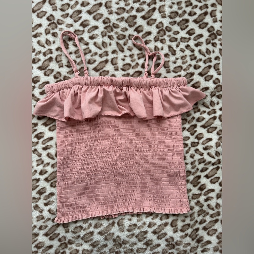 Streetwear Society Pink Smocked Camisole